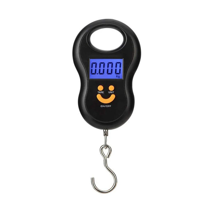 Luvikno | Wiegonix Digital Hengeskala 50kg | Presis & Kompakt | LCD Skjerm med Bakgrunnsbelysning | Reise- & Fiskeskala