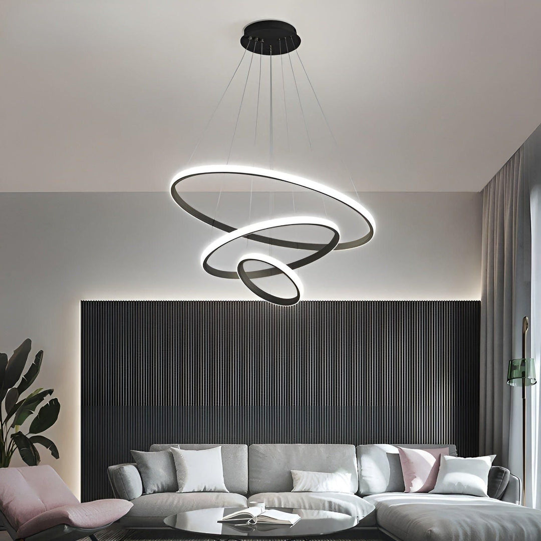 LED pendellampe med kuledesign – Moderne og Elegant | Ideell for stue eller spisestue | Luvikno