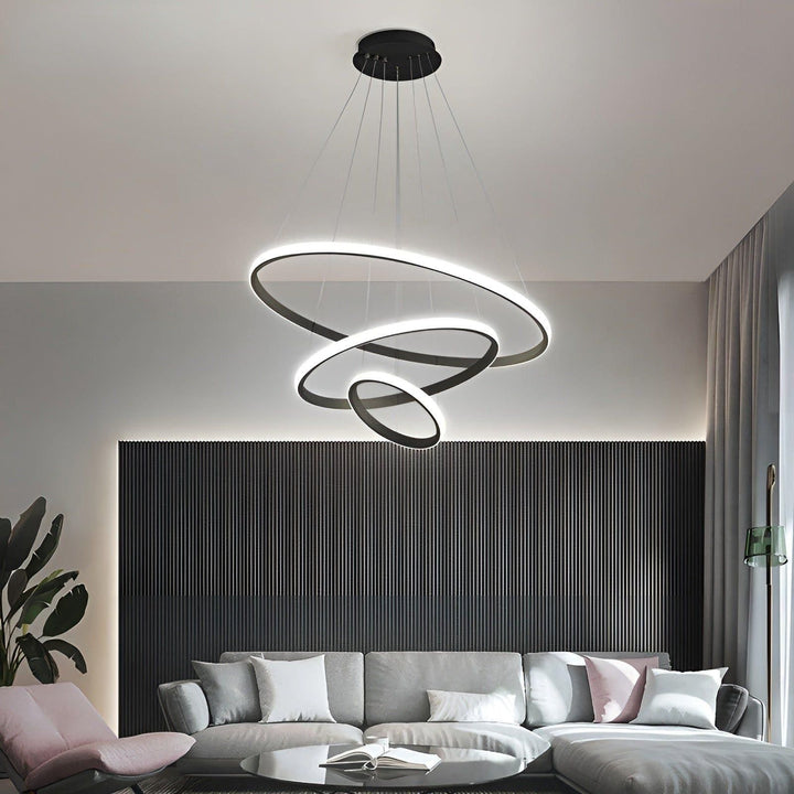 LED pendellampe med kuledesign – Moderne og Elegant | Ideell for stue eller spisestue | Luvikno