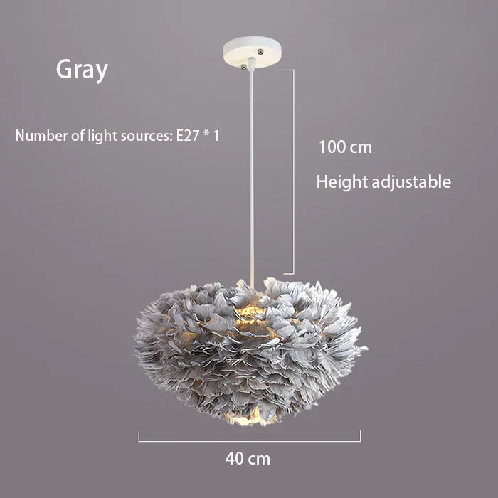 Cloud Like Realistic Feather Chandelier | Luvikno