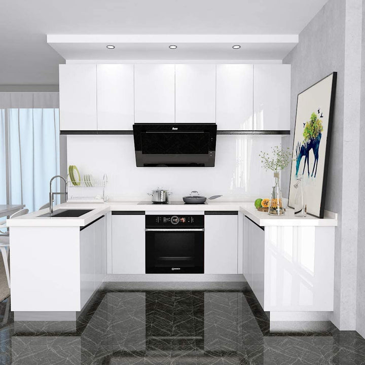 Glossy Selvklebende Vanntett Benkeplate Film Rull | Luvikno