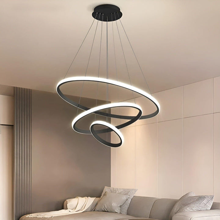 LED pendellampe med kuledesign – Moderne og Elegant | Ideell for stue eller spisestue | Luvikno