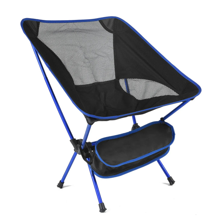 Luvikno | Campingstol & strandteppe sett Flexora | Ultralett & sammenleggbar | Inkluderer sandfri piknikmatte | For strand, fotturer & fiske