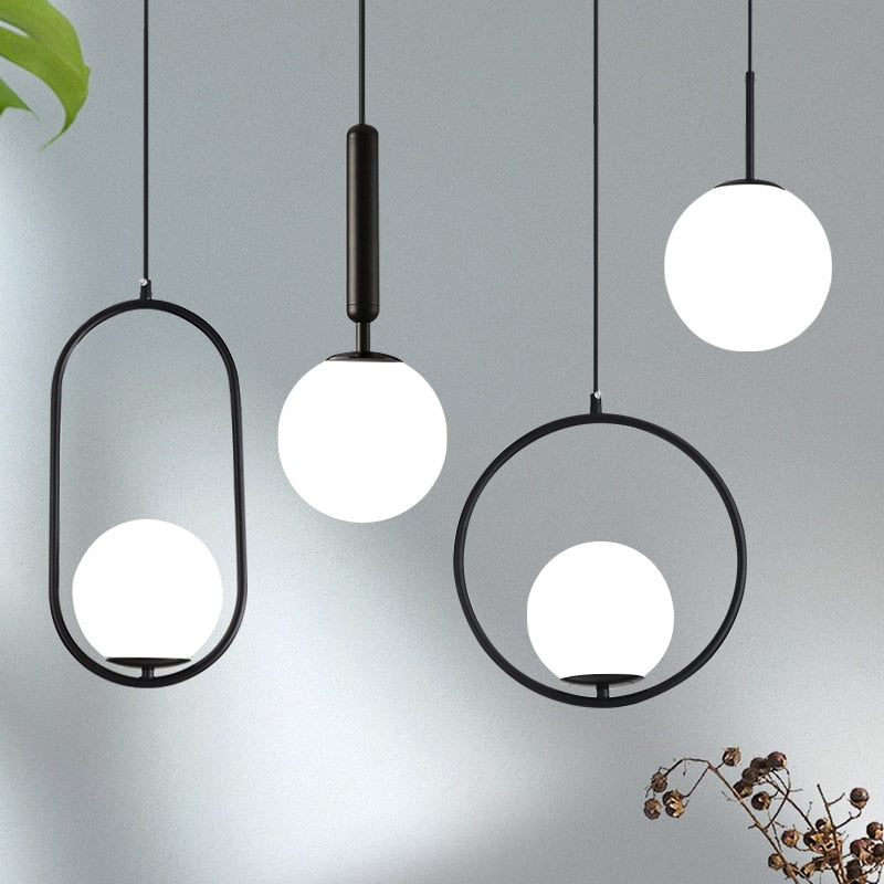 Nordic Glass Pendant Lamps | Luvikno