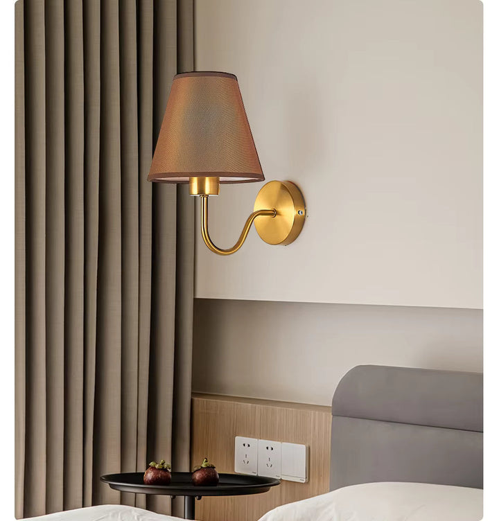 Luvikno | RusticGlow - Vegglampe av Stoff i Amerikansk Stil