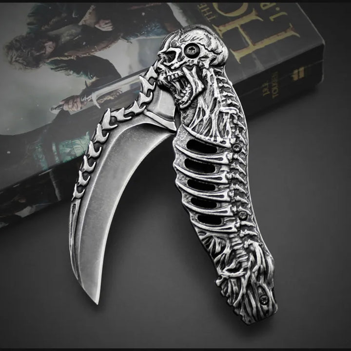 Taktisk Natt Skull Foldbar Lommekniv | Luvikno