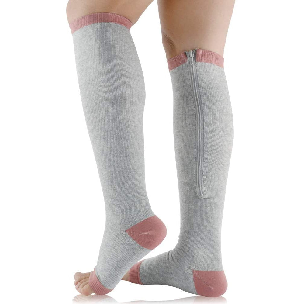 SupportEase - Støttestrømper med glidelås for Comfort Luvikno