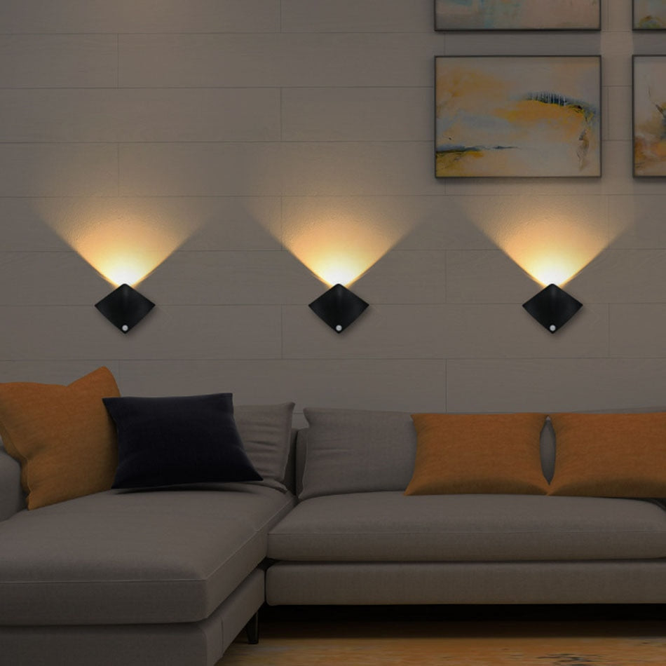 Bevegelsessensor Trådlampe Innendørs Vegglampe | Luvikno