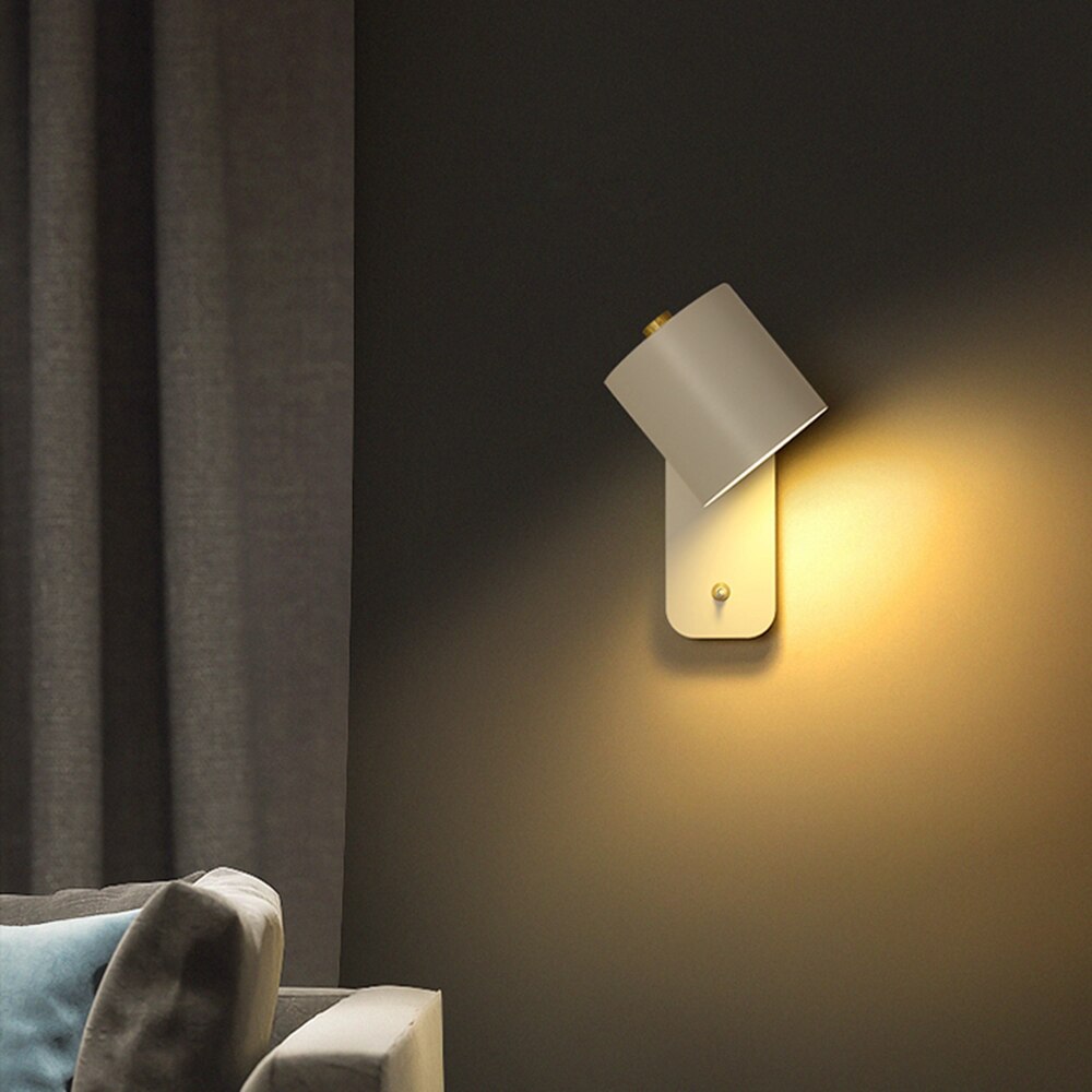 Luvikno | Moderne LED Vegglamper med Bryter for Hjemmedekor