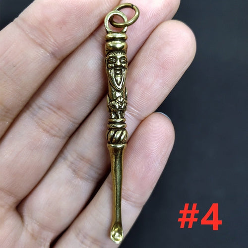 Retro Radiance Messing Mini Verktøy Vintage Nøkkelring | Luvikno