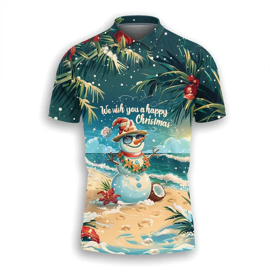 Luvik | Joulupukki Paita - Tyylikäs miesten polo-paita juhlallisella designilla ja mukavalla leikkauksella