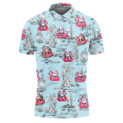 Luvik | Joulupukki Paita - Tyylikäs miesten polo-paita juhlallisella designilla ja mukavalla leikkauksella