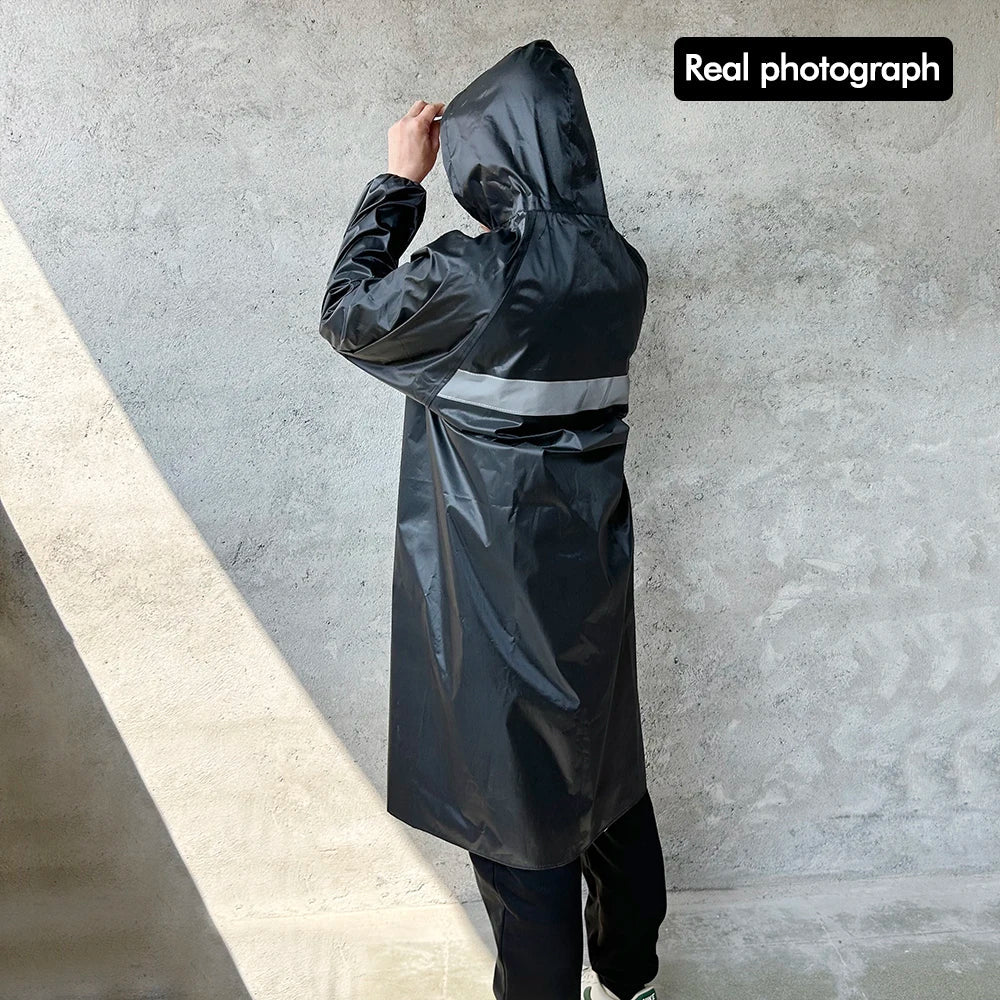 Luvik | Musta sadeviitta aikuisille - Vesitiivis & hengittävä ulkoilukäyttöön