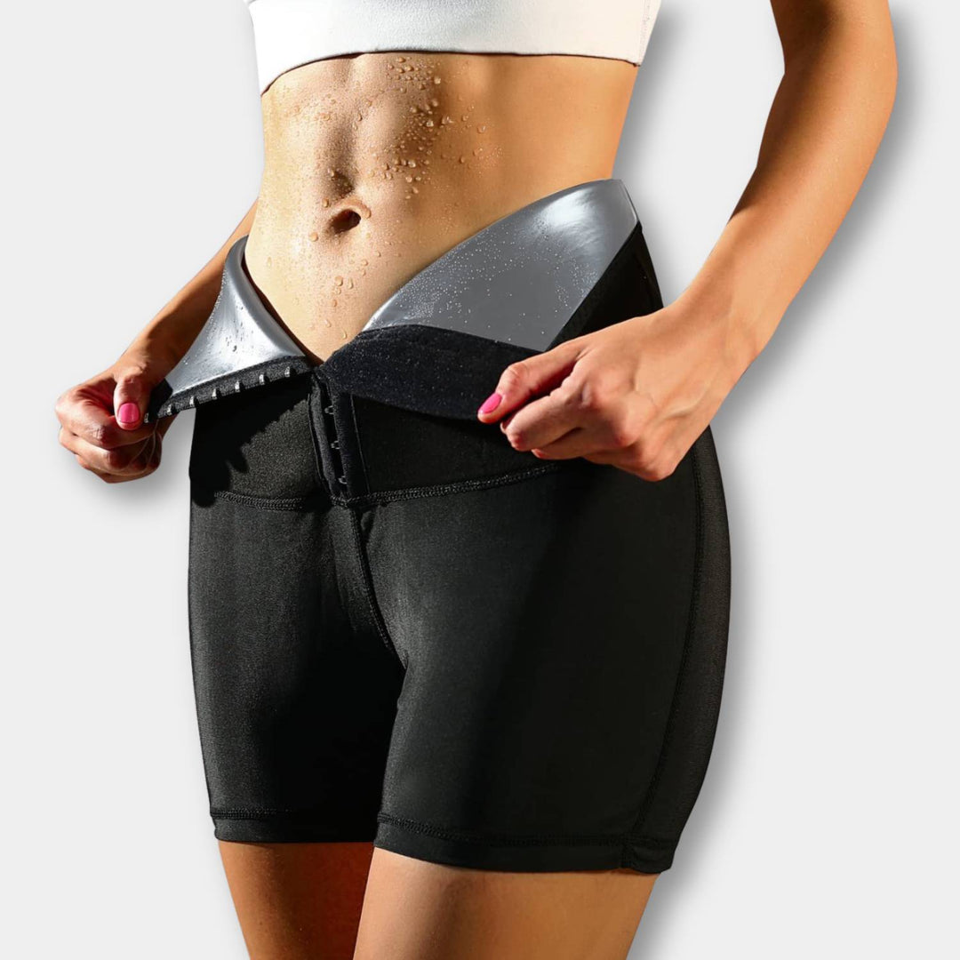 SweatFit Midje Trener – Høyt Liv Sauna Leggings med Midje Trener for Kvinner | Luvikno