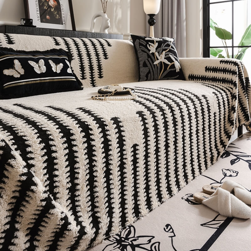 Hjemmekoselig Plush Sofa Cozy Anti-riper Full Dekning Sofa Trekk | Luvikno