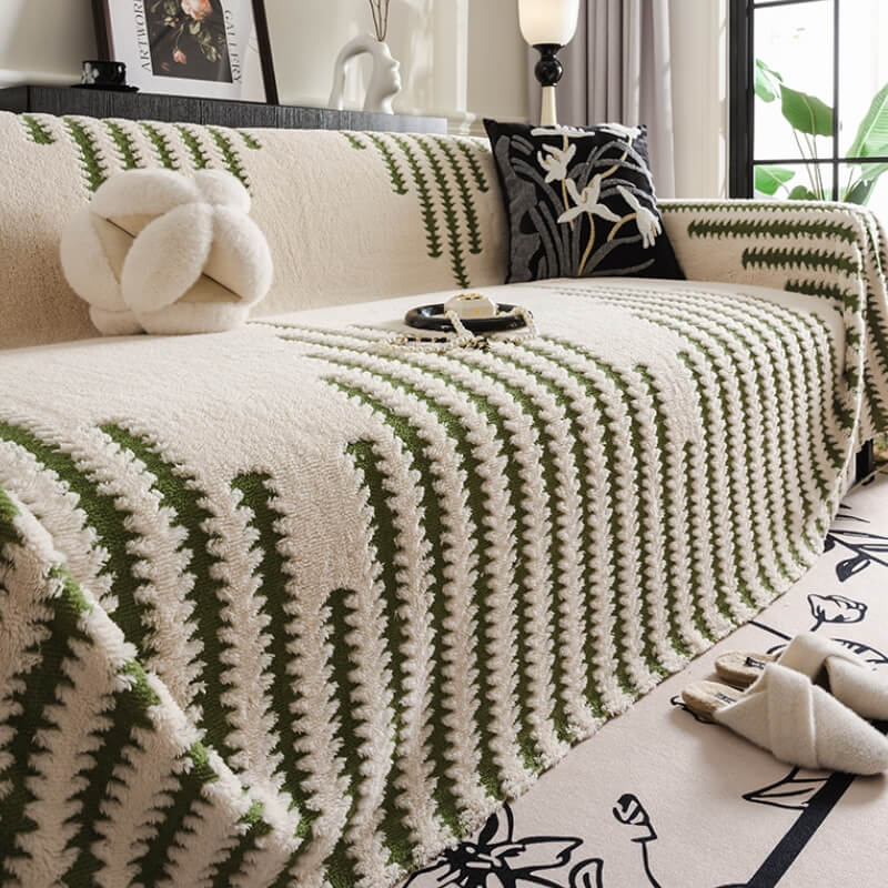 Hjemmekoselig Plush Sofa Cozy Anti-riper Full Dekning Sofa Trekk | Luvikno