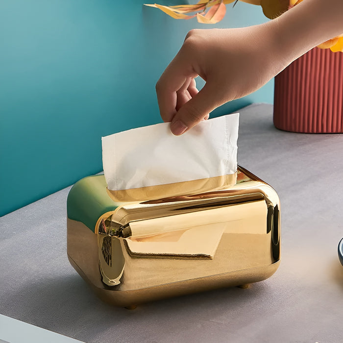 Luvikno | Luxurell Vevdispenser | Speil-Gull Finish | Høyglans Design | Stilig & Ryddig