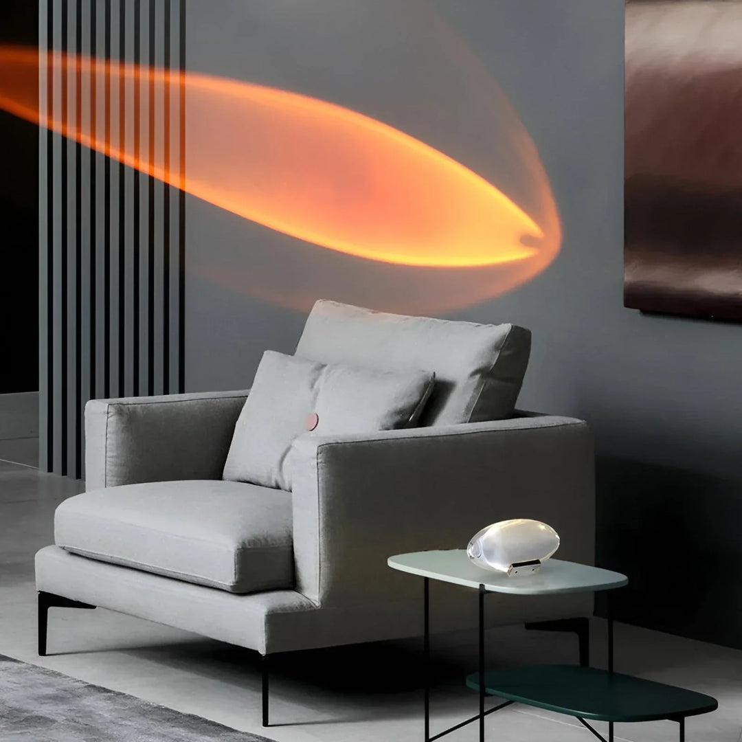 Luvikno | Luminora Prisma Prosjektorlampe | Magiske Lyseffekter | 360° Rotasjonsbar | USB Drevet & Energisparende