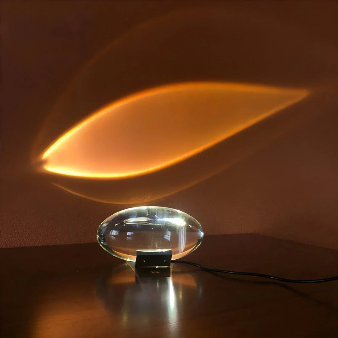 Luvikno | Luminora Prisma Prosjektorlampe | Magiske Lyseffekter | 360° Rotasjonsbar | USB Drevet & Energisparende
