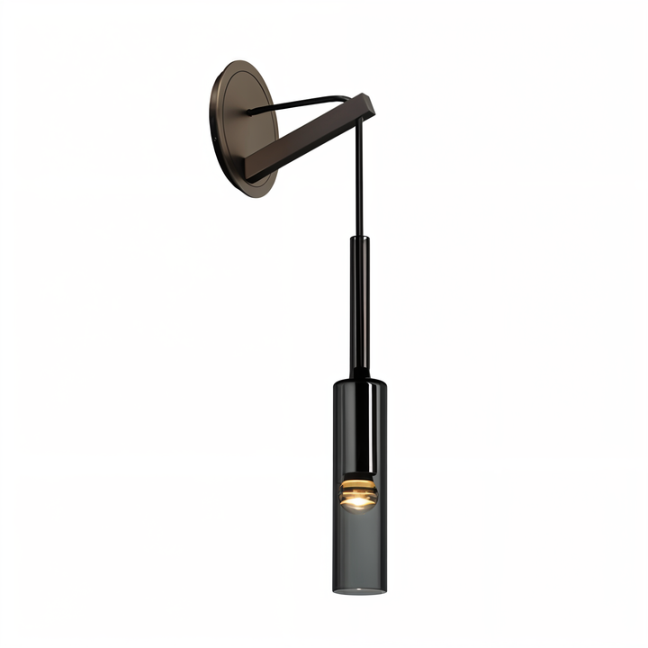 Minimalist vegglampe med røykglass – Orvane | Luvikno