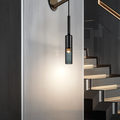 Minimalist vegglampe med røykglass – Orvane | Luvikno