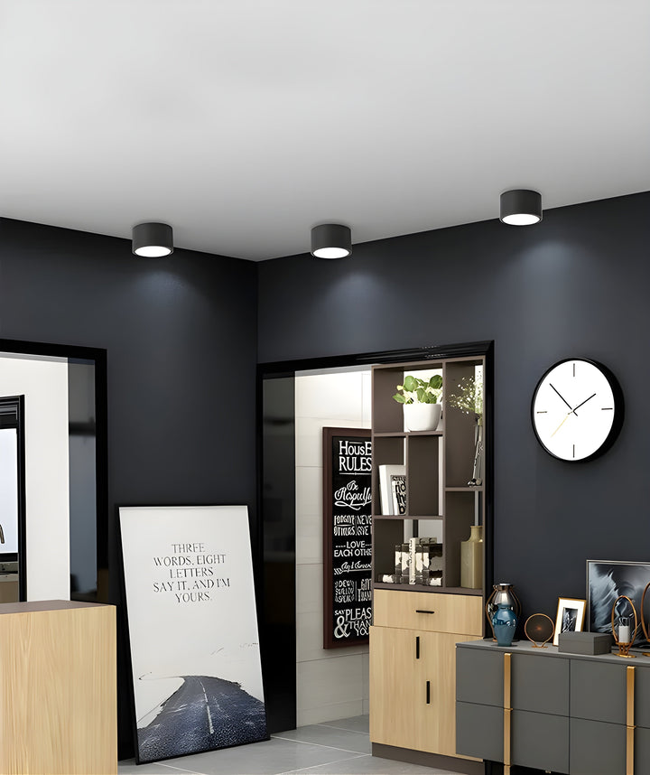 LED Taklampe i Sylinder Form – Varmt Lys i Vintage Industrielt Design | Med Dekorativt Tre Detalj | Luvikno