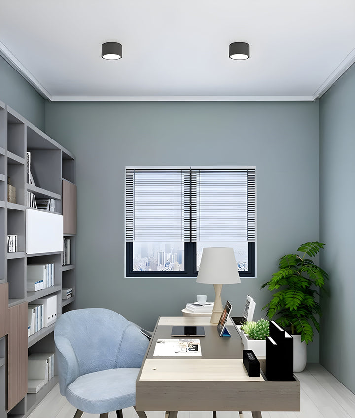 LED Taklampe i Sylinder Form – Varmt Lys i Vintage Industrielt Design | Med Dekorativt Tre Detalj | Luvikno