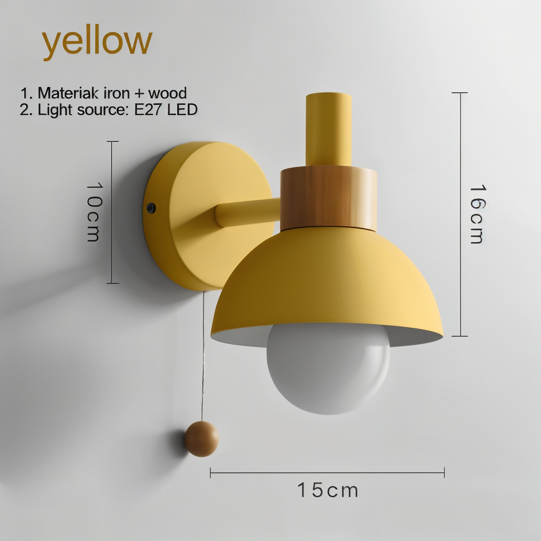 Luvikno | Moderne Macaron Vegglampe - Elegant Belysning for Hvert Rom