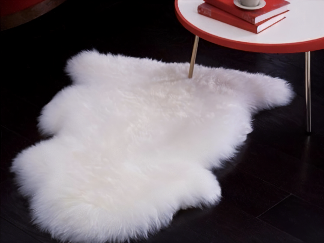 Luvikno | ShearLuxe Fuskepels Teppe – Myk Imitert Saueskinn for Hjemmedekorasjon