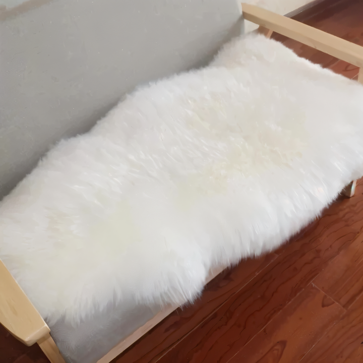 Luvikno | ShearLuxe Fuskepels Teppe – Myk Imitert Saueskinn for Hjemmedekorasjon
