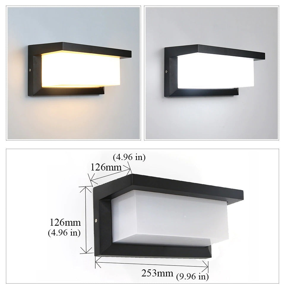 Horisontal LED Utendørslampe | Luvikno