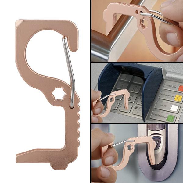 Hygienisk Antimikrobiell Messing Døråpner & Stylus | Luvikno