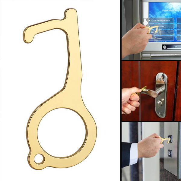 Hygienisk Antimikrobiell Messing Døråpner & Stylus | Luvikno