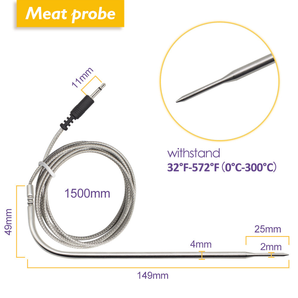 Kjøttprobe for Termometer IBT-4XS og IBT-6XS | Luvikno
