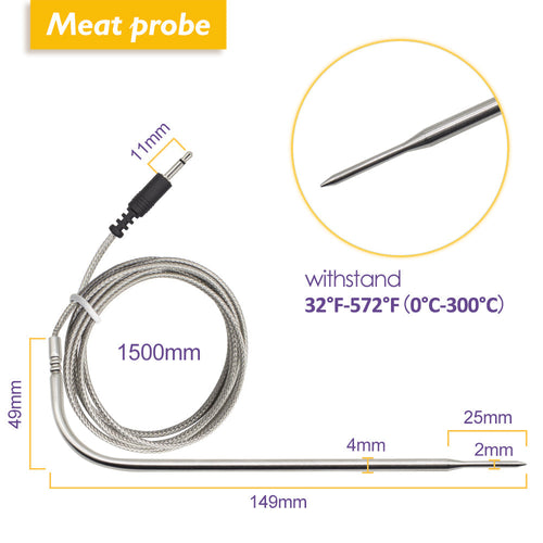 Kjøttprobe for Termometer IBT-4XS og IBT-6XS | Luvikno