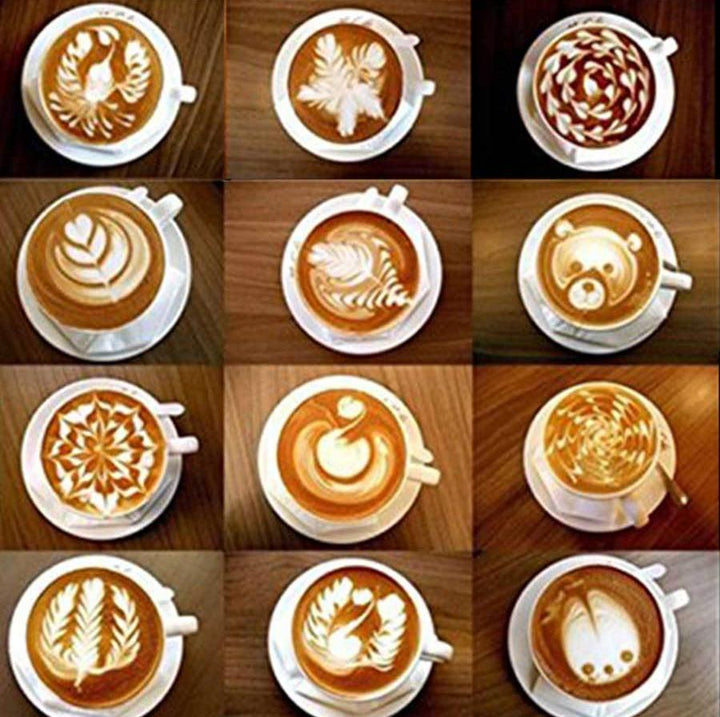 Latte Stencil Kit - 16 Deler Sett | Luvikno