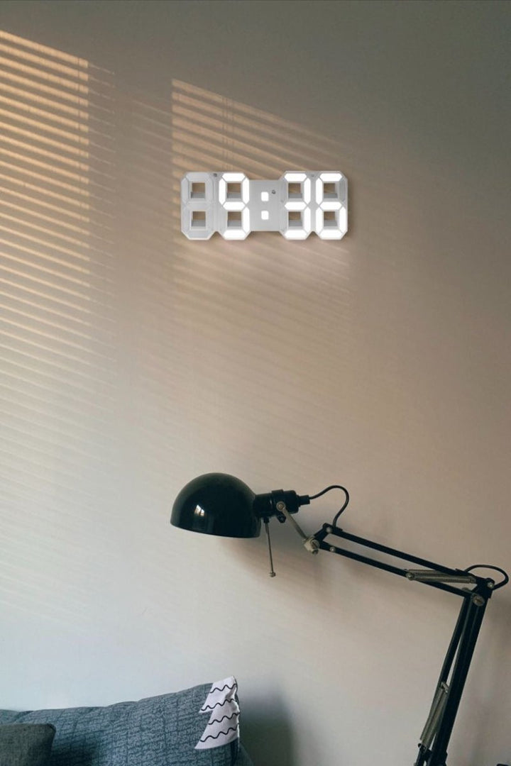 GlowLuxe - Stilfull 3D LED Veggklokke | Luvikno