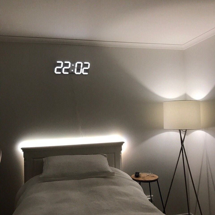 GlowLuxe - Stilfull 3D LED Veggklokke | Luvikno