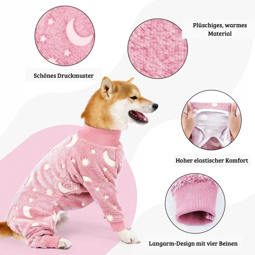 Varmere Hundepysjamas for vinteren fluffy og stretchable Luvikno