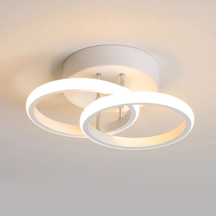 Taklampe med LED svart metallramme Luvikno