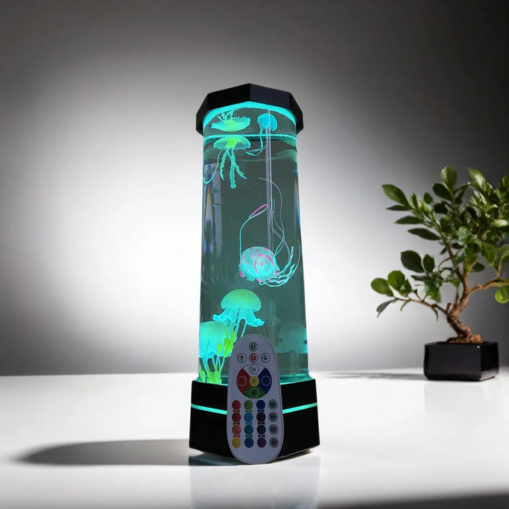 Jellyfish Akvarium Bordlampe | Luvikno
