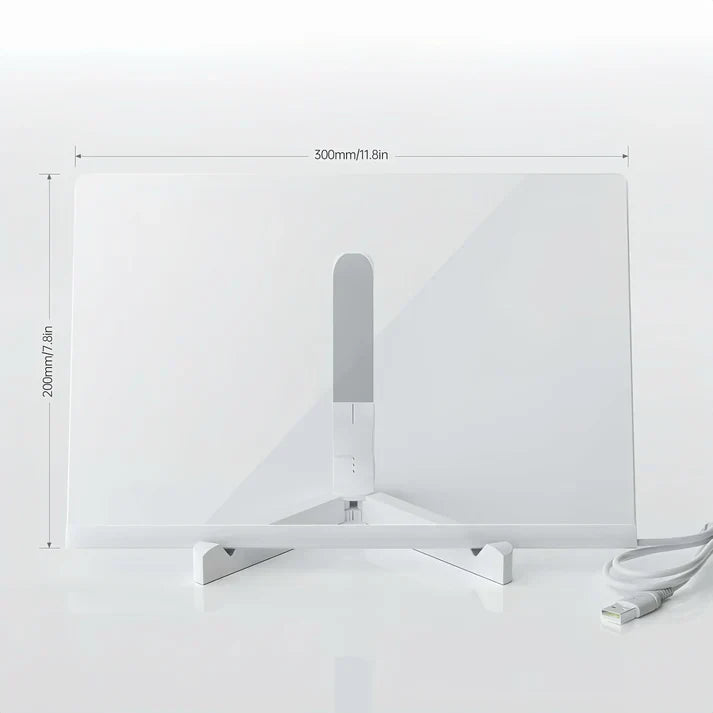 Luvikno | IllumiWrite LED Skiltbrett – Gjenbrukbart Lysbrett for Kreative Sinn