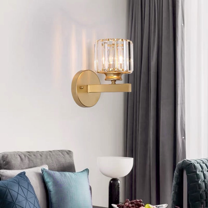 Krystallglass Vegglampe med Moderne Arm Design Luvikno