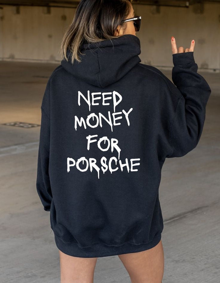 Luvik | Tarvitsen rahaa Porsche huppari Unisex