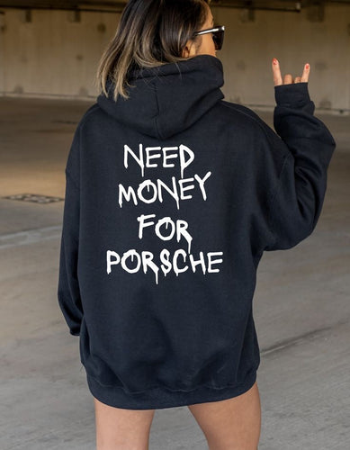 Luvik | Tarvitsen rahaa Porsche huppari Unisex