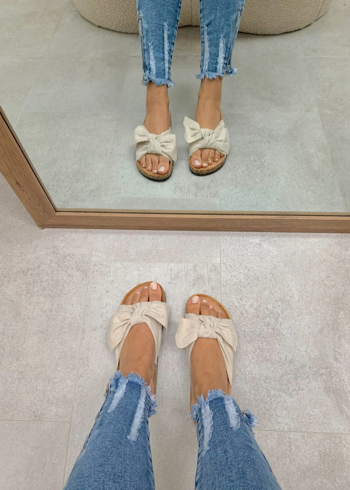Luvik | Ylelliset mokkasiinit nauhalla Beige