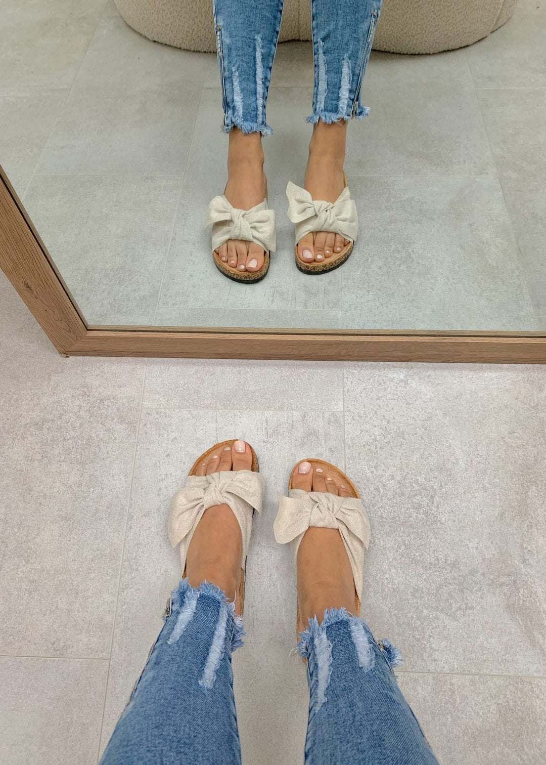 Luvik | Ylelliset mokkasiinit nauhalla Beige