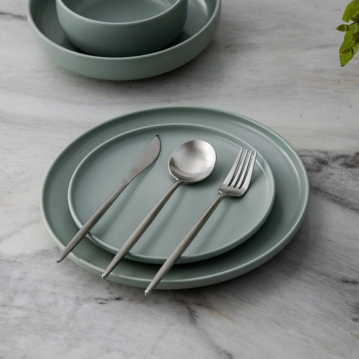 Luvikno | Minimalistisk Rustfritt Stål Bestikk Elegant Enkelhet