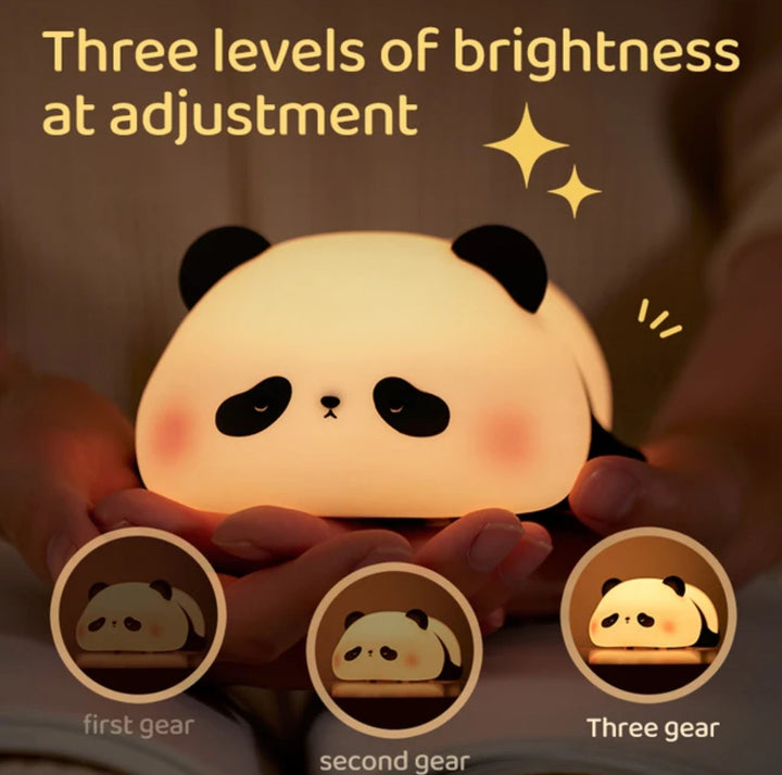 Luvikno | CuddlePanda Nattlys - Fargerik LED Panda for Barn