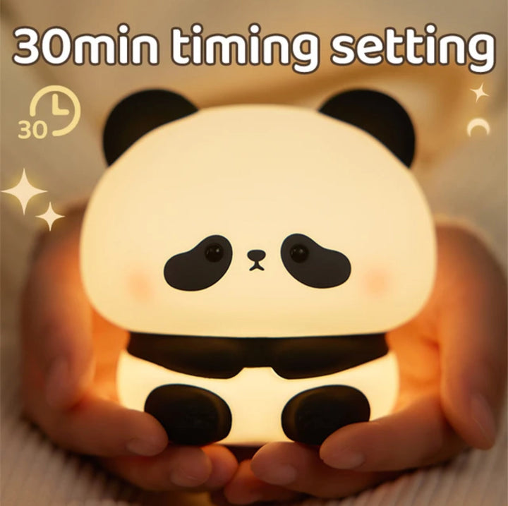 Luvikno | CuddlePanda Nattlys - Fargerik LED Panda for Barn